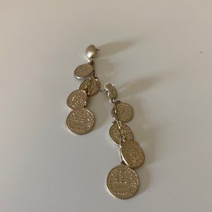 Free People Gold Coin Earrings